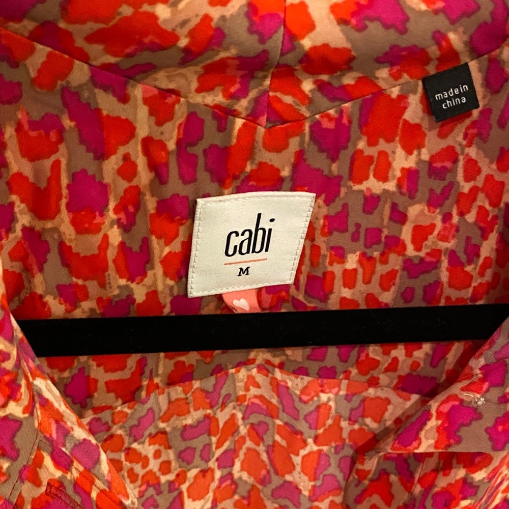 CAbi Red and Orange Sleeveless Blouse - Picture 2 of 2